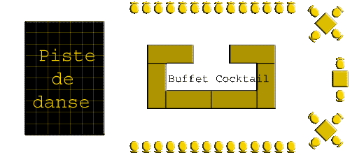 Buffet mariage- Cocktail prolongé - chaises