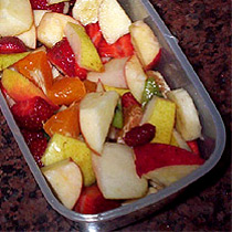 Salade de fruits au pineau